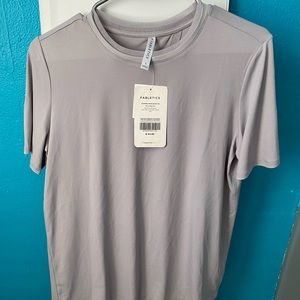 Fabletics Open Back Tee-Lilac